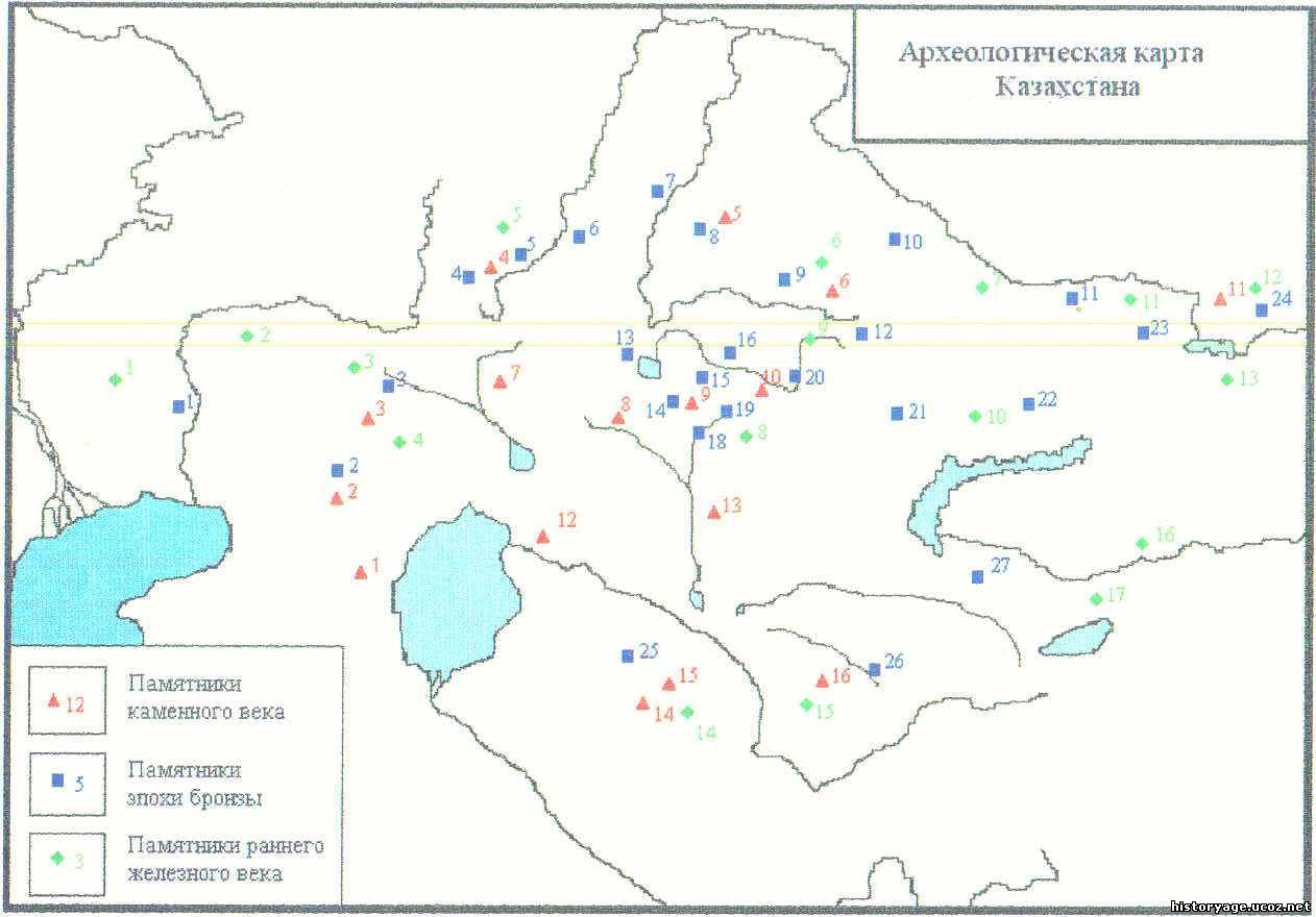 Контурные карты по истории казахстана для 9-го класса